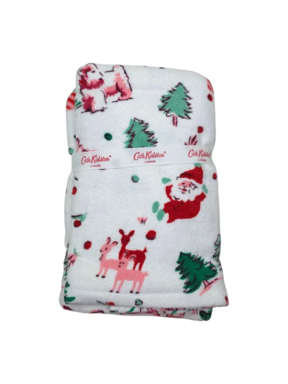 Cath Kidston Ditsy Deer 3 pieces 1 Bath & 2 Hand Towel Set 100% Cotton Christmas